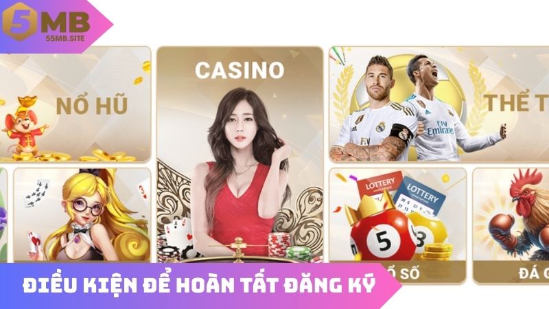 Điều kiện để hoàn tất đăng ký